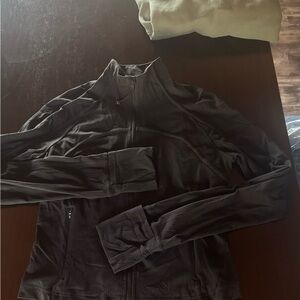 Lululemon Define Jacket Black Ribbed size 10 EUC